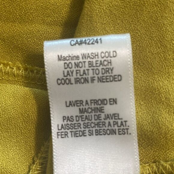 Young Fabulous & Broke Frida Smocked Yellow Faux wrap Maxi Dress size Small - Picture 9 of 9